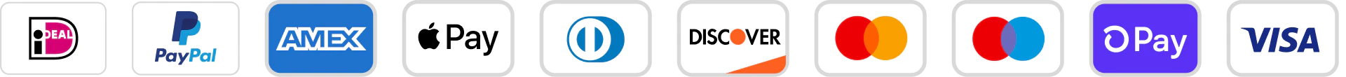 Accepted payment methods