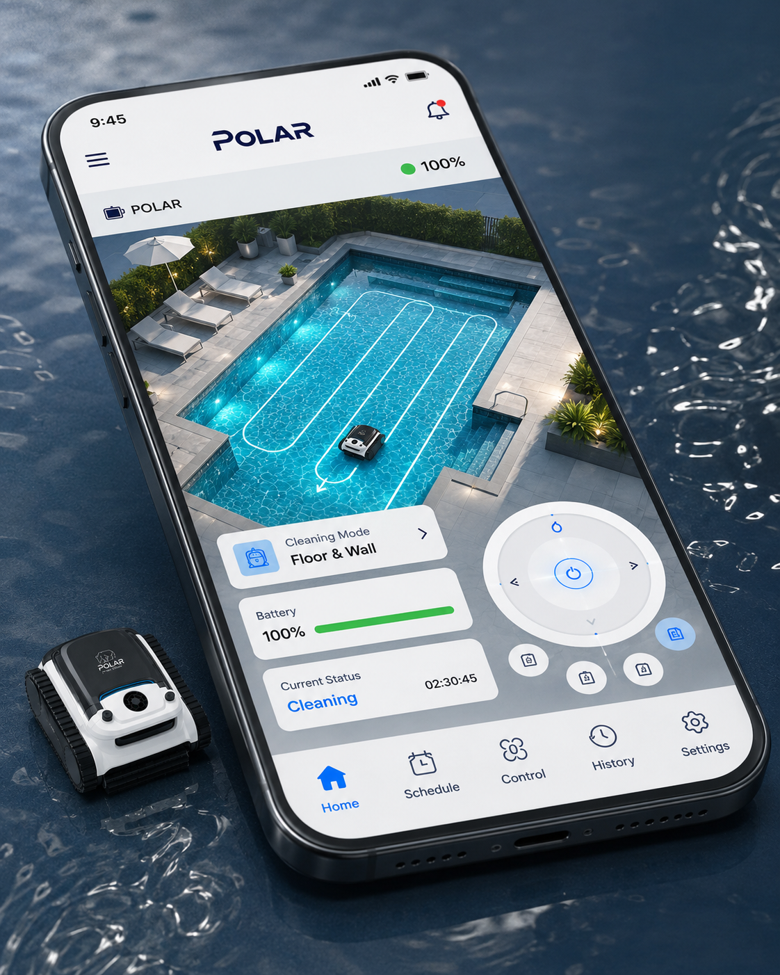 PolarBot mobile app controls